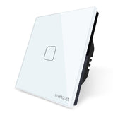 Load image into Gallery viewer, EU/UK Standard 1GANG 2Way Stair Cross Glass Panel Touch Dimmer Switch